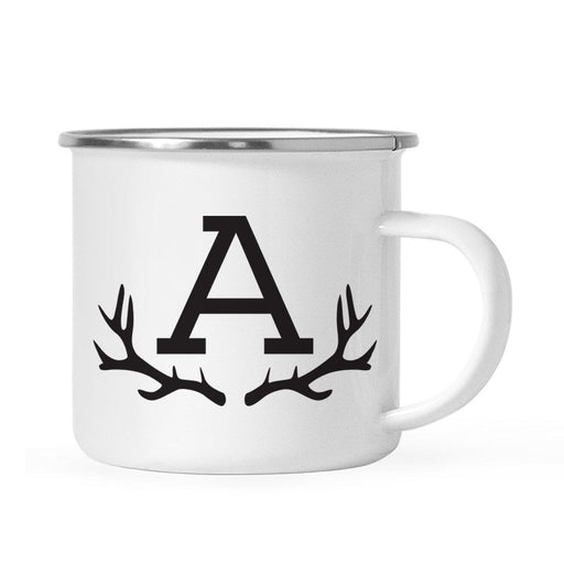 Andaz Press 11oz Deer Antler Monogram Campfire Coffee Mug-Set of 1-Andaz Press-A-