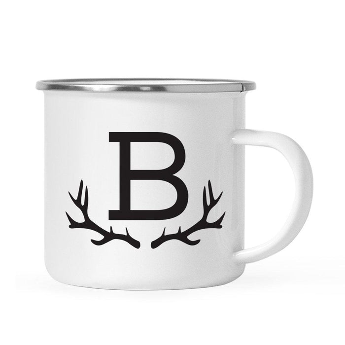 Andaz Press 11oz Deer Antler Monogram Campfire Coffee Mug-Set of 1-Andaz Press-B-