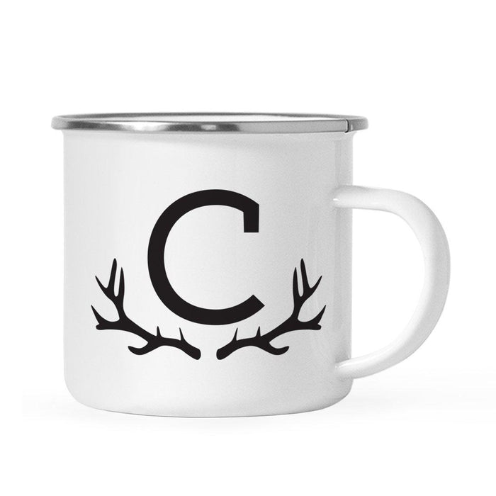 Andaz Press 11oz Deer Antler Monogram Campfire Coffee Mug-Set of 1-Andaz Press-C-