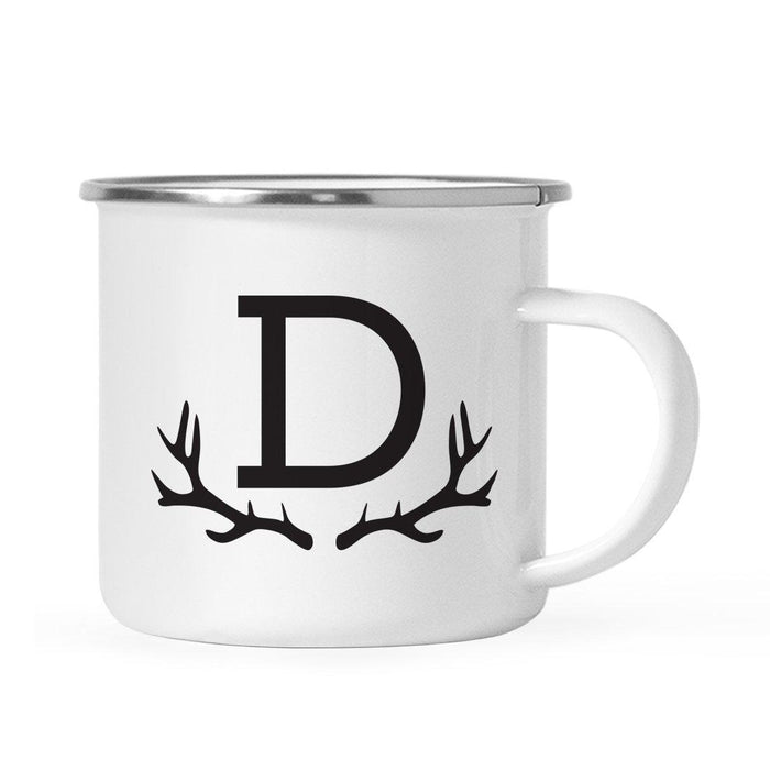 Andaz Press 11oz Deer Antler Monogram Campfire Coffee Mug-Set of 1-Andaz Press-D-