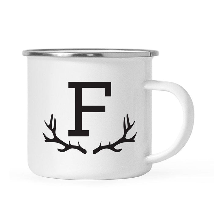 Andaz Press 11oz Deer Antler Monogram Campfire Coffee Mug-Set of 1-Andaz Press-F-