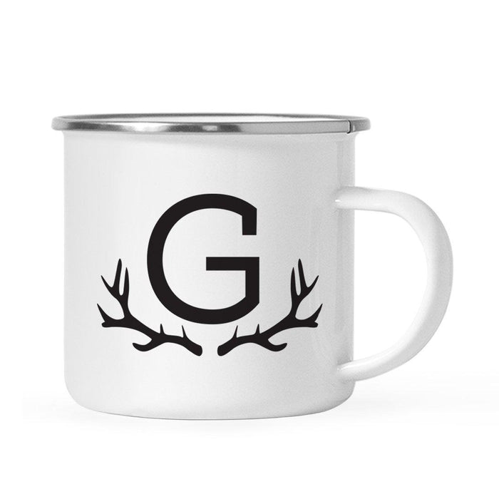Andaz Press 11oz Deer Antler Monogram Campfire Coffee Mug-Set of 1-Andaz Press-G-