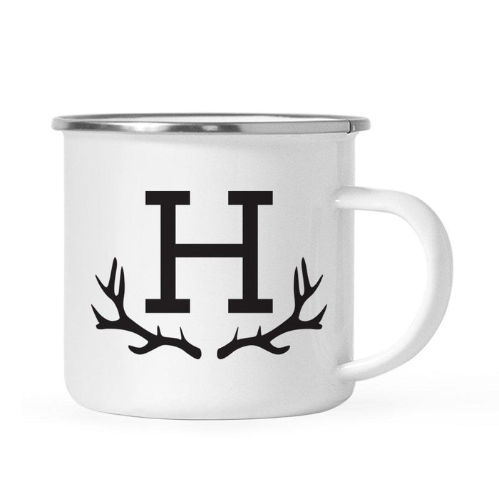 Andaz Press 11oz Deer Antler Monogram Campfire Coffee Mug-Set of 1-Andaz Press-H-
