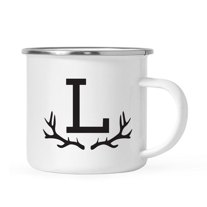 Andaz Press 11oz Deer Antler Monogram Campfire Coffee Mug-Set of 1-Andaz Press-L-