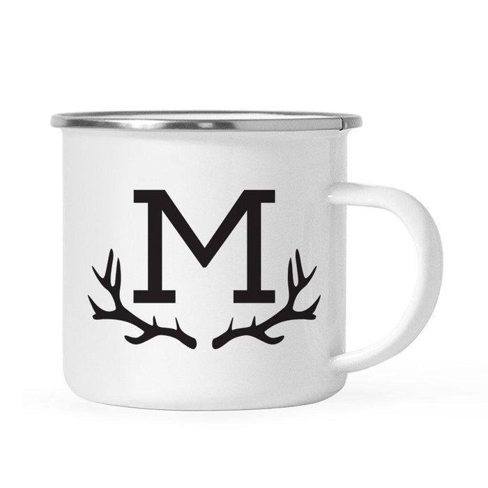 Andaz Press 11oz Deer Antler Monogram Campfire Coffee Mug-Set of 1-Andaz Press-M-