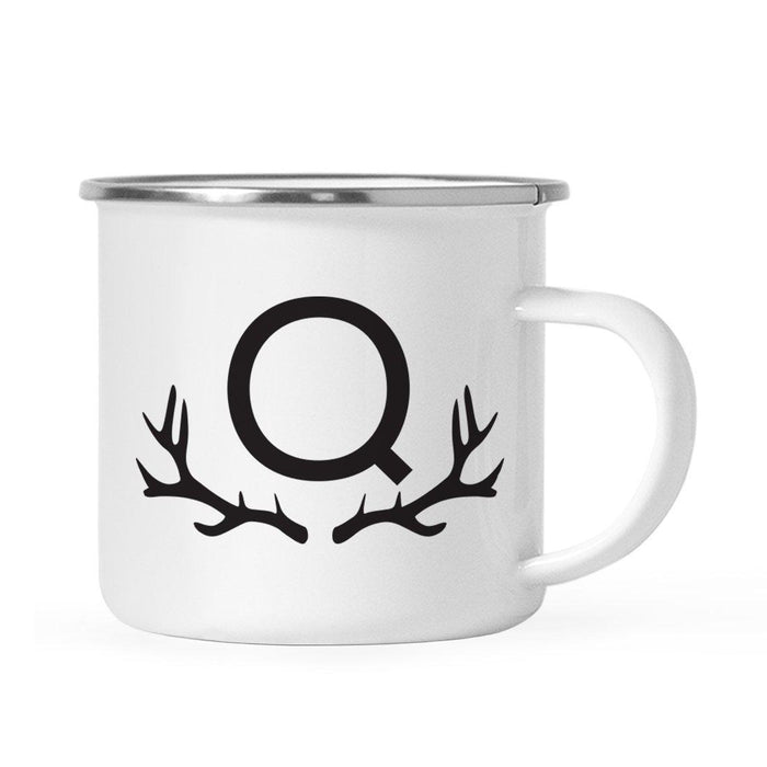 Andaz Press 11oz Deer Antler Monogram Campfire Coffee Mug-Set of 1-Andaz Press-Q-