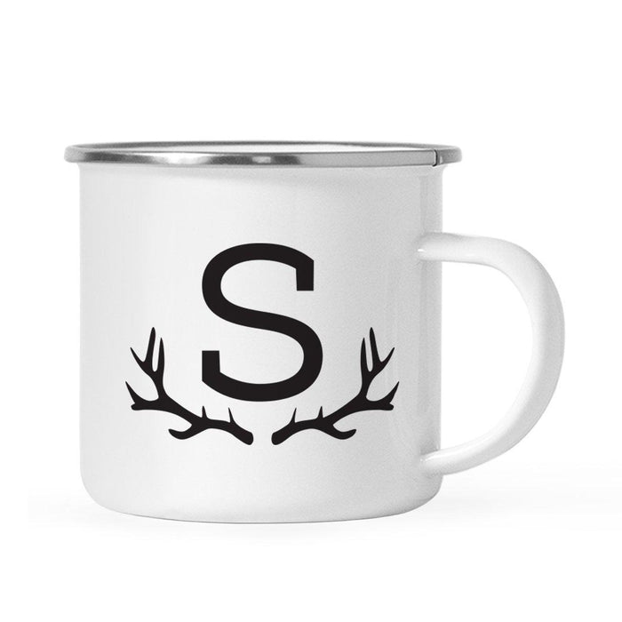 Andaz Press 11oz Deer Antler Monogram Campfire Coffee Mug-Set of 1-Andaz Press-S-