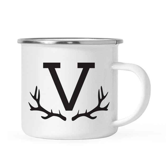 Andaz Press 11oz Deer Antler Monogram Campfire Coffee Mug-Set of 1-Andaz Press-V-