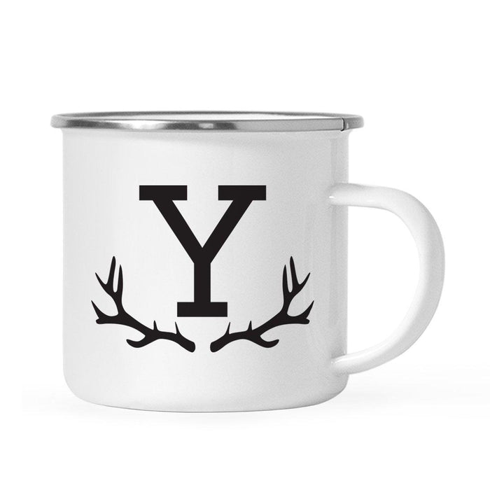 Andaz Press 11oz Deer Antler Monogram Campfire Coffee Mug-Set of 1-Andaz Press-Y-