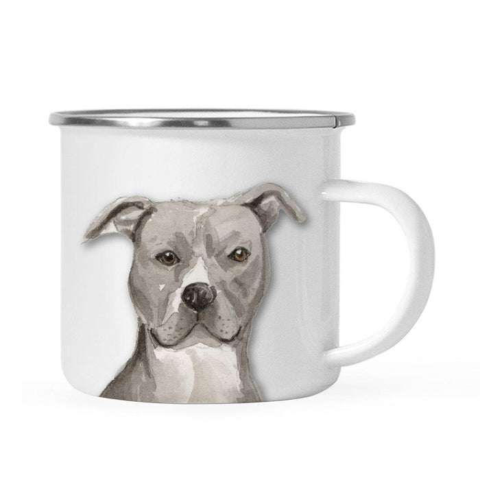 Andaz Press 11oz Dogs Up Close Campfire Coffee Mug-Set of 1-Andaz Press-Gray American Staffordshire Terrier-