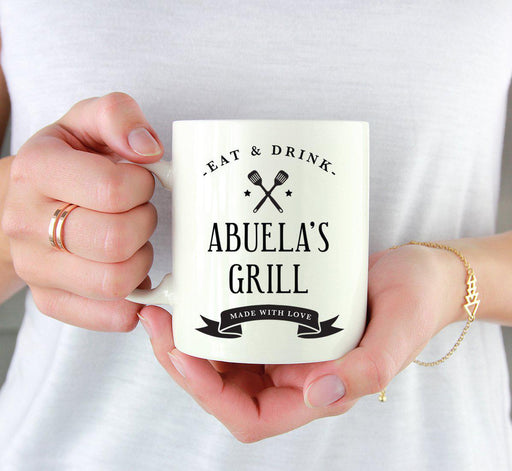 Andaz Press 11oz Eat And Drink Grill Coffee Mug-Set of 1-Andaz Press-Abuela-
