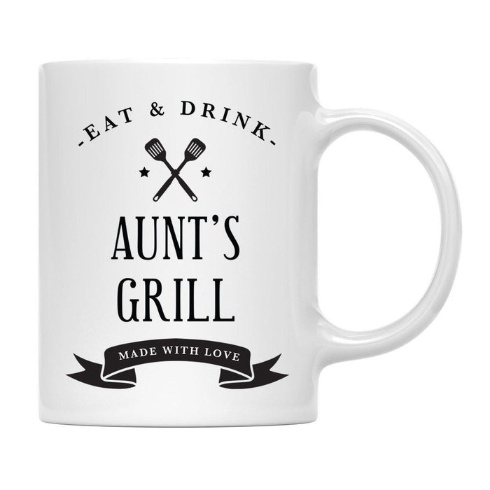 Andaz Press 11oz Eat And Drink Grill Coffee Mug-Set of 1-Andaz Press-Aunt-