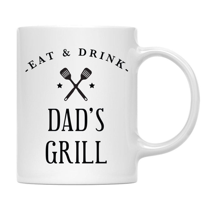 Andaz Press 11oz Eat And Drink Grill Coffee Mug-Set of 1-Andaz Press-Dad-