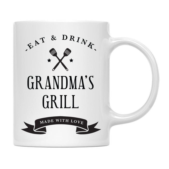 Andaz Press 11oz Eat And Drink Grill Coffee Mug-Set of 1-Andaz Press-Grandma-