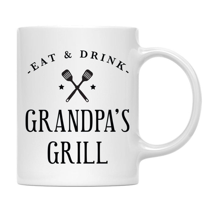 Andaz Press 11oz Eat And Drink Grill Coffee Mug-Set of 1-Andaz Press-Grandpa-