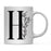 Andaz Press 11oz Elegant Black Monogram Coffee Mug-Set of 1-Andaz Press-A-