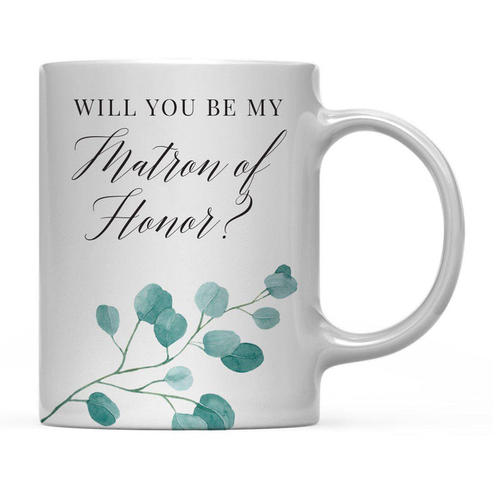 Andaz Press 11oz Eucalyptus Leaves Greenery Coffee Mug-Set of 1-Andaz Press-Will You Be My Matron of Honor-