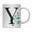 Andaz Press 11oz Eucalyptus Leaves Greenery Monogram Coffee Mug-Set of 1-Andaz Press-A-