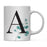 Andaz Press 11oz Eucalyptus Leaves Greenery Monogram Coffee Mug-Set of 1-Andaz Press-A-
