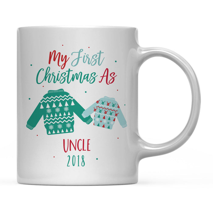 Andaz Press 11oz Family Fair Isle Ugly Sweater Coffee Mug-Set of 1-Andaz Press-Mommy Daddy-