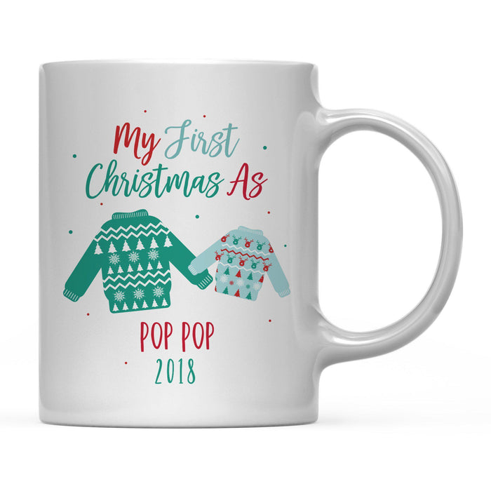 Andaz Press 11oz Family Fair Isle Ugly Sweater Coffee Mug-Set of 1-Andaz Press-Mommy Daddy-