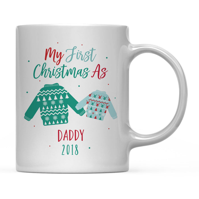 Andaz Press 11oz Family Fair Isle Ugly Sweater Coffee Mug-Set of 1-Andaz Press-Mommy Daddy-