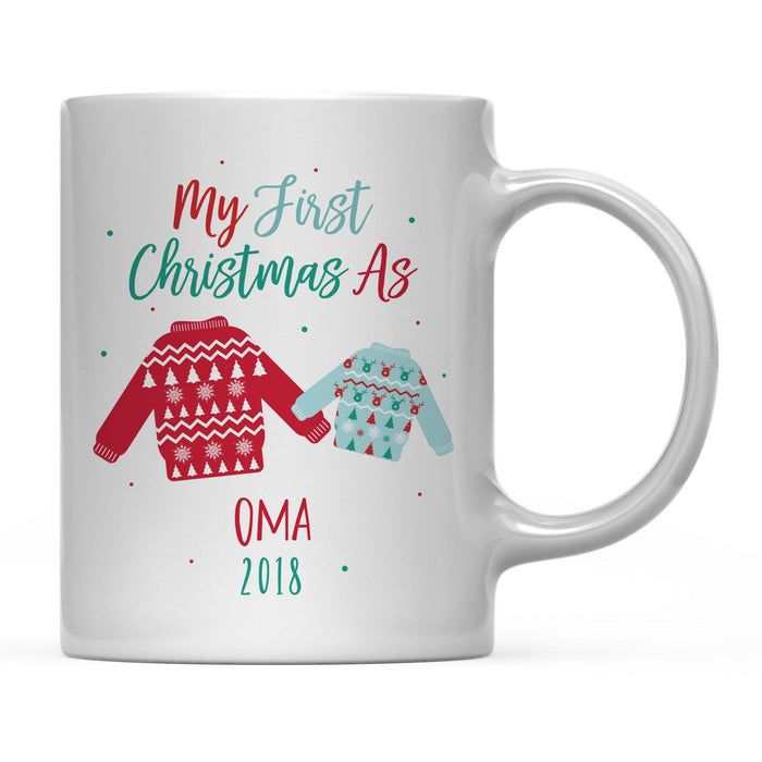 Andaz Press 11oz Family Fair Isle Ugly Sweater Coffee Mug-Set of 1-Andaz Press-Mommy Daddy-