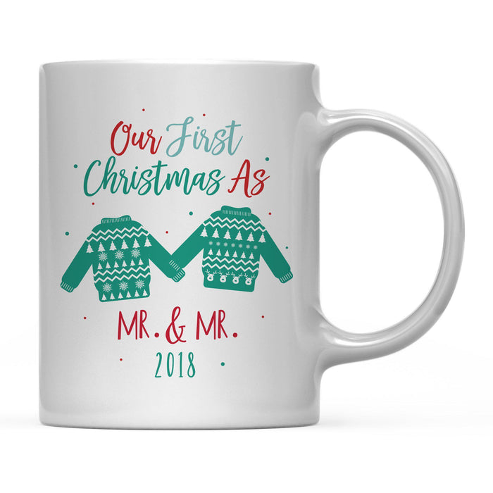 Andaz Press 11oz Family Fair Isle Ugly Sweater Coffee Mug-Set of 1-Andaz Press-Mommy Daddy-