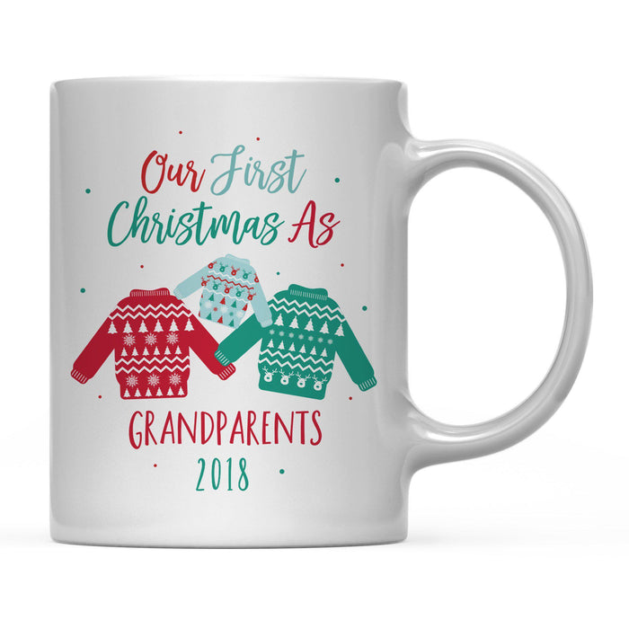 Andaz Press 11oz Family Fair Isle Ugly Sweater Coffee Mug-Set of 1-Andaz Press-Mommy Daddy-