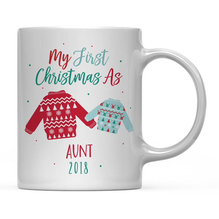 Andaz Press 11oz Family Fair Isle Ugly Sweater Coffee Mug-Set of 1-Andaz Press-Aunt-