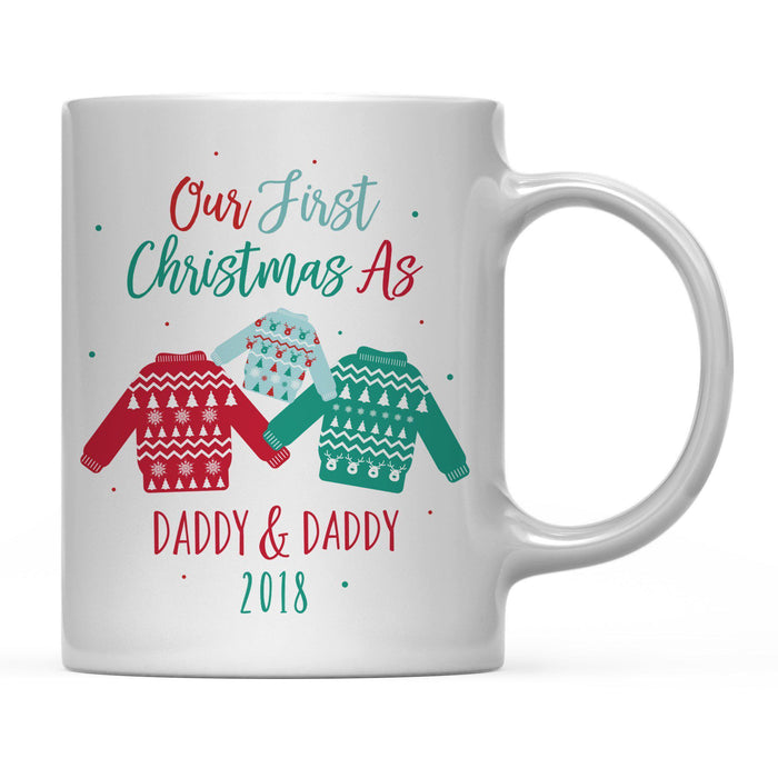 Andaz Press 11oz Family Fair Isle Ugly Sweater Coffee Mug-Set of 1-Andaz Press-Daddy Daddy-