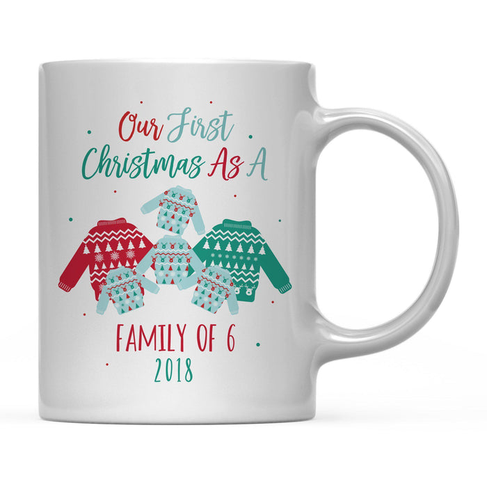 Andaz Press 11oz Family Fair Isle Ugly Sweater Coffee Mug-Set of 1-Andaz Press-Family Six-