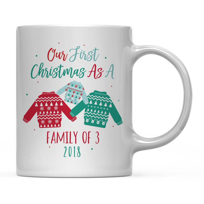 Andaz Press 11oz Family Fair Isle Ugly Sweater Coffee Mug-Set of 1-Andaz Press-Family Three-