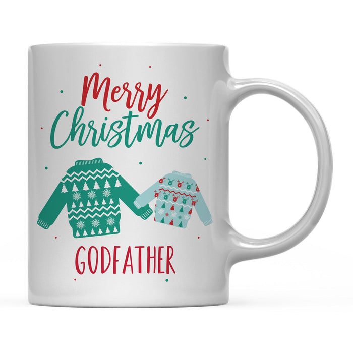 Andaz Press 11oz Family Fair Isle Ugly Sweater Coffee Mug-Set of 1-Andaz Press-Godfather Merry Christmas-