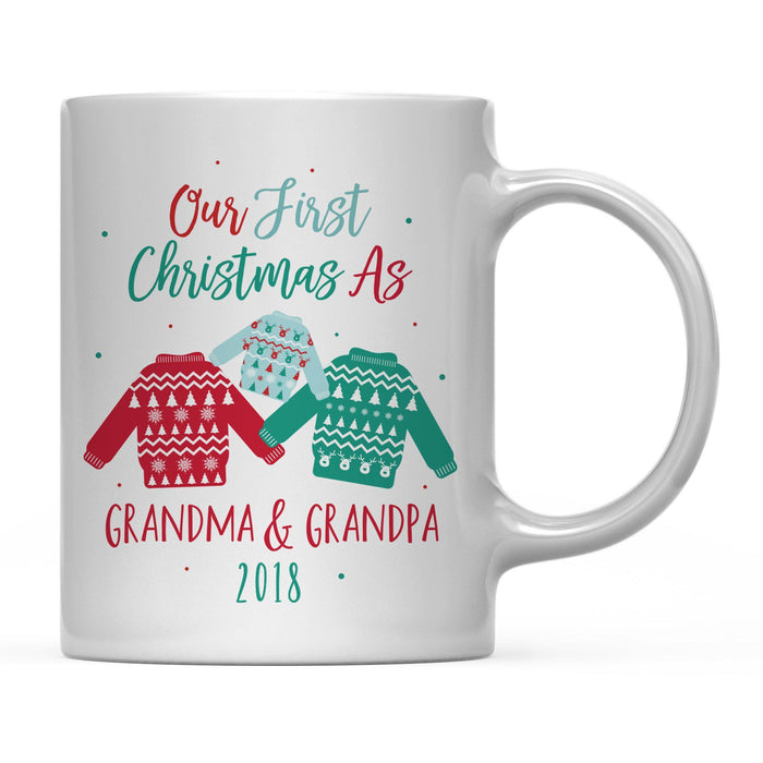 Andaz Press 11oz Family Fair Isle Ugly Sweater Coffee Mug-Set of 1-Andaz Press-Grandma Grandpa-