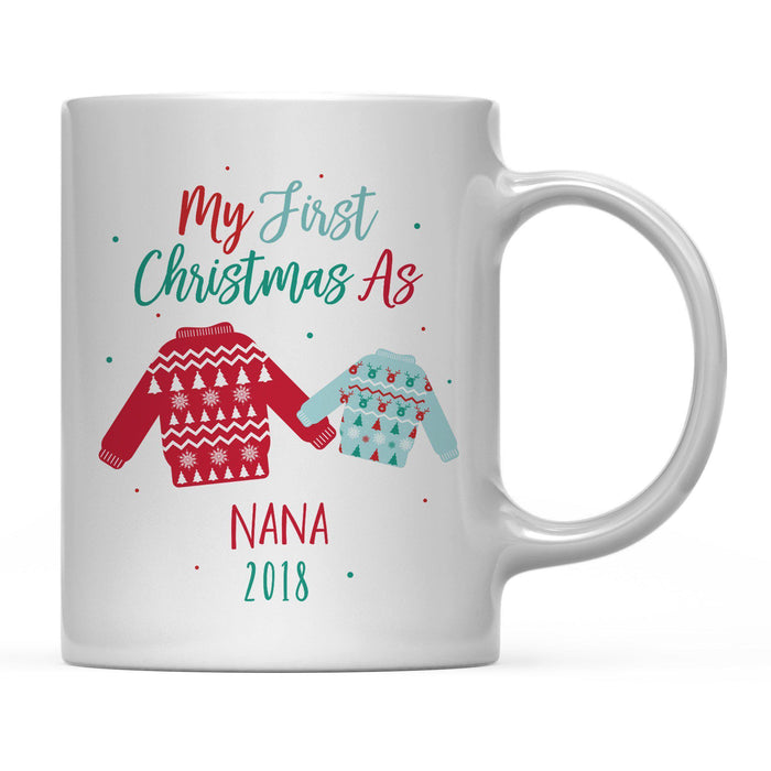 Andaz Press 11oz Family Fair Isle Ugly Sweater Coffee Mug-Set of 1-Andaz Press-Grandma Nana-