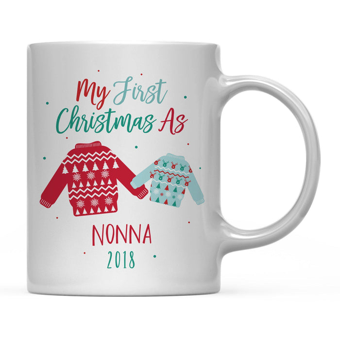 Andaz Press 11oz Family Fair Isle Ugly Sweater Coffee Mug-Set of 1-Andaz Press-Nonna-