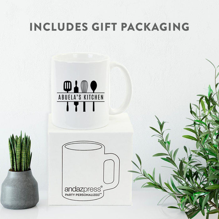 Andaz Press 11oz Family Kitchen with Utensil Graphics Coffee Mug-Set of 1-Andaz Press-Abuela-