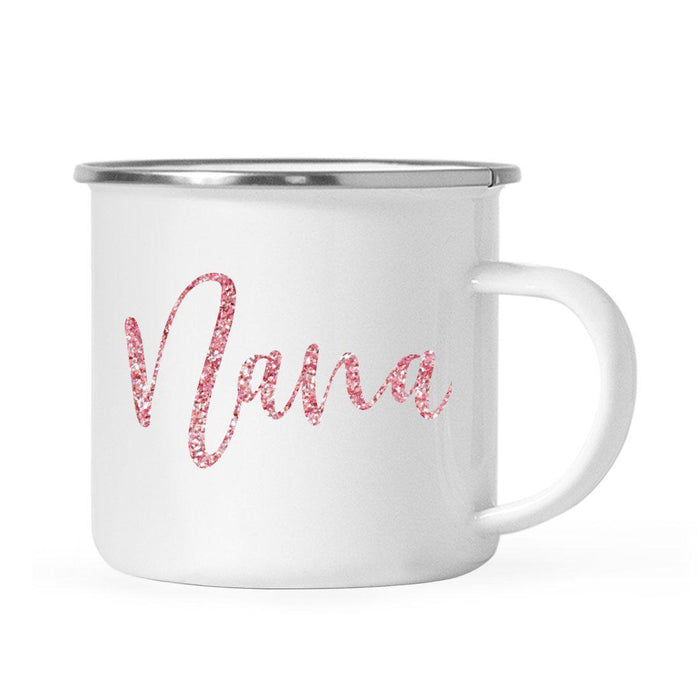 Andaz Press 11oz Faux Pink Glitter Girly Campfire Coffee Mug-Set of 1-Andaz Press-Aunt-