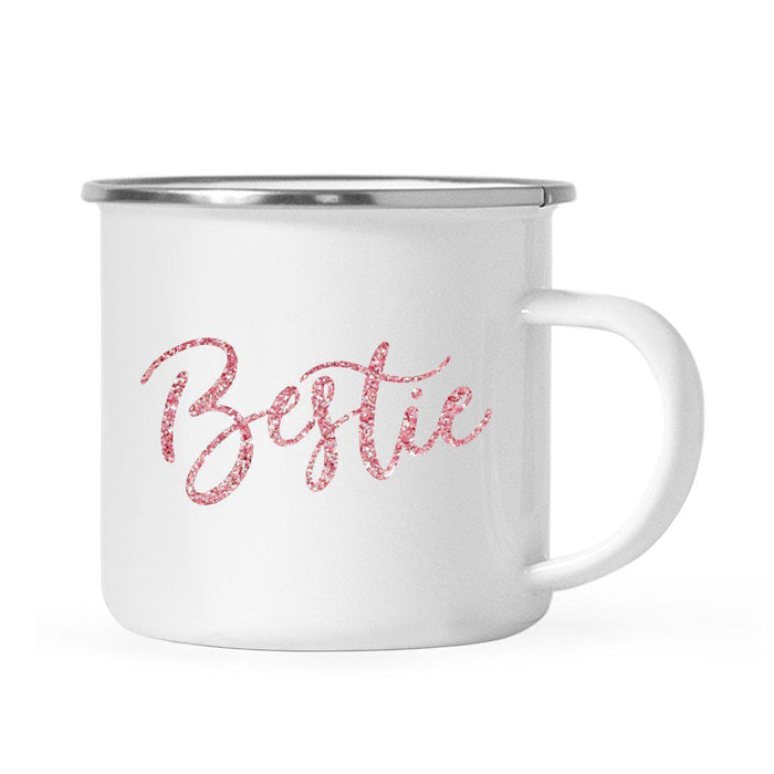 Andaz Press 11oz Faux Pink Glitter Girly Campfire Coffee Mug-Set of 1-Andaz Press-Bestie-