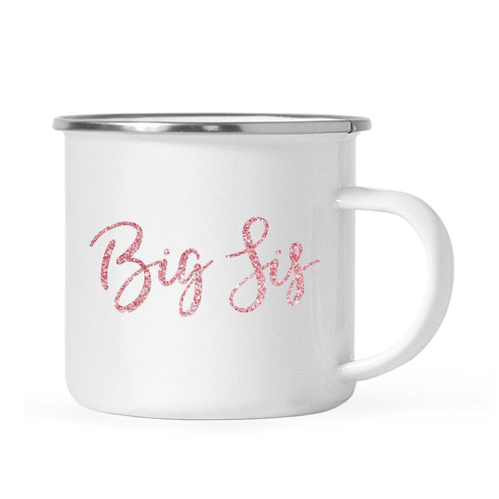 Andaz Press 11oz Faux Pink Glitter Girly Campfire Coffee Mug-Set of 1-Andaz Press-Big Sis-