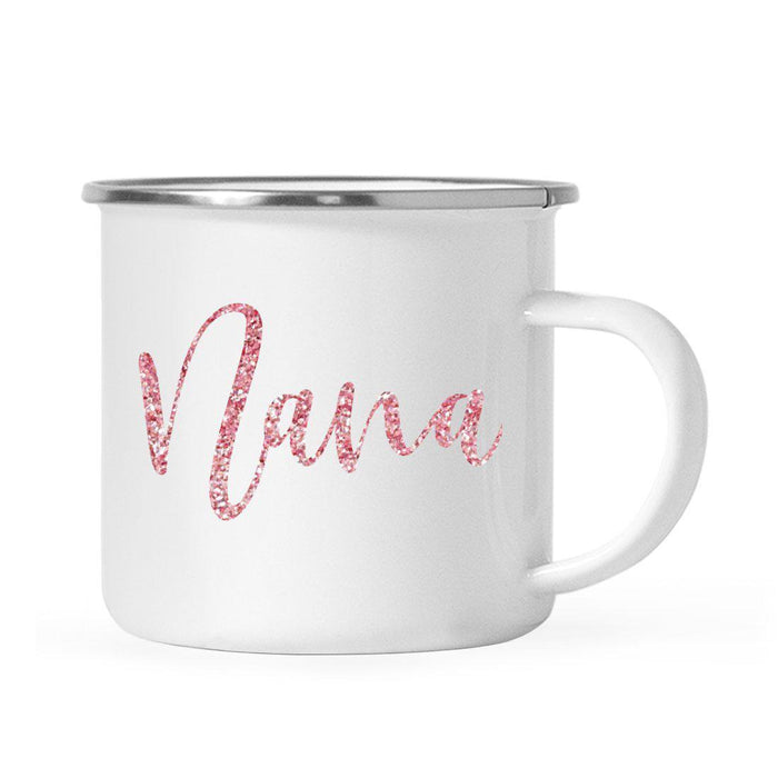 Andaz Press 11oz Faux Pink Glitter Girly Campfire Coffee Mug-Set of 1-Andaz Press-Nana-