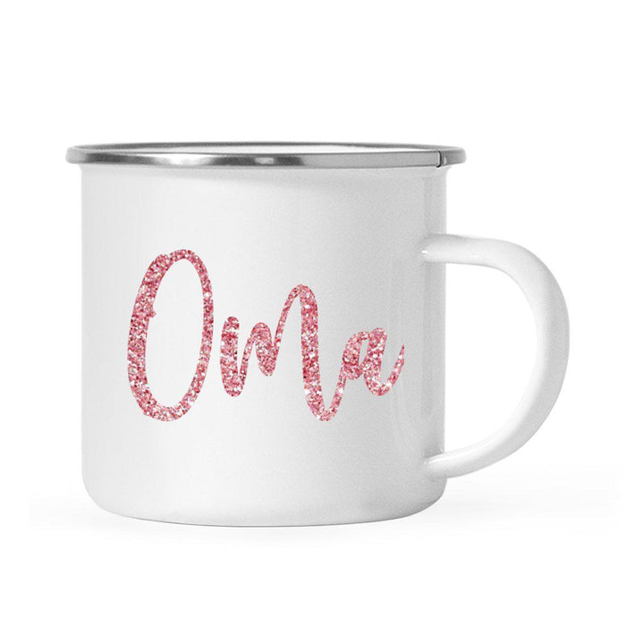 Andaz Press 11oz Faux Pink Glitter Girly Campfire Coffee Mug-Set of 1-Andaz Press-Oma-