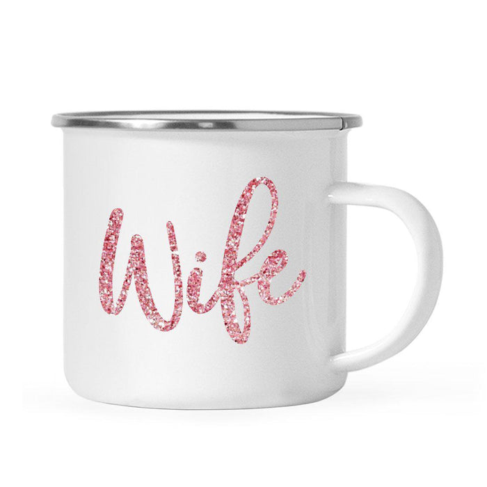 Andaz Press 11oz Faux Pink Glitter Girly Campfire Coffee Mug-Set of 1-Andaz Press-Wife-