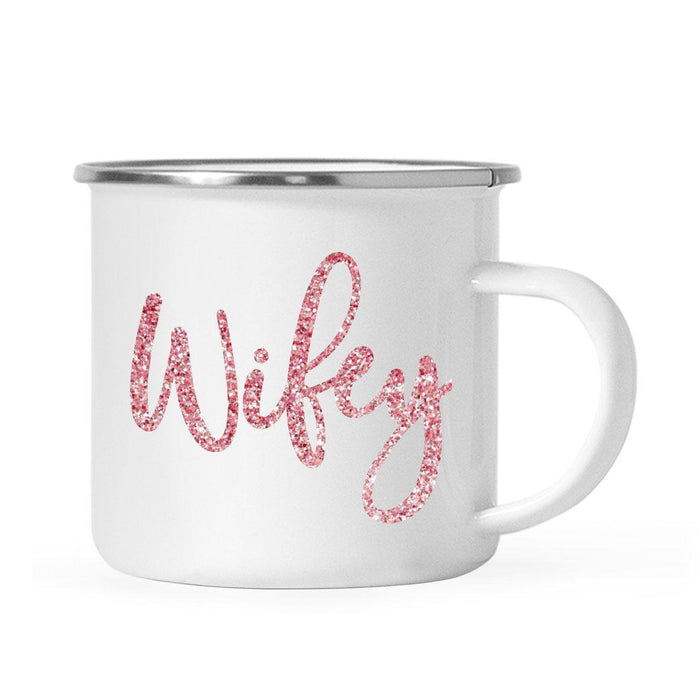 Andaz Press 11oz Faux Pink Glitter Girly Campfire Coffee Mug-Set of 1-Andaz Press-Wifey-