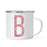Andaz Press 11oz Faux Pink Glitter Monogram Campfire Coffee Mug-Set of 1-Andaz Press-B-