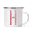 Andaz Press 11oz Faux Pink Glitter Monogram Campfire Coffee Mug-Set of 1-Andaz Press-H-