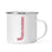 Andaz Press 11oz Faux Pink Glitter Monogram Campfire Coffee Mug-Set of 1-Andaz Press-J-