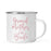 Andaz Press 11oz Faux Pink Glitter Wedding Campfire Coffee Mug-Set of 1-Andaz Press-Bride-