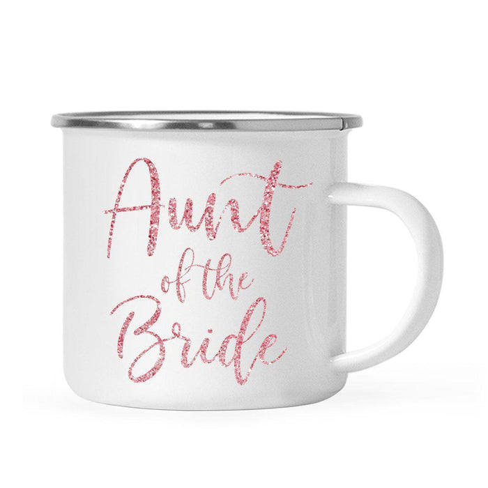 Andaz Press 11oz Faux Pink Glitter Wedding Campfire Coffee Mug-Set of 1-Andaz Press-Bride-